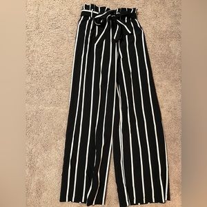 Black and White, paper bag pants, size XS, smoke free home